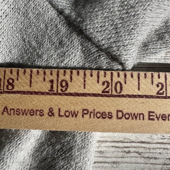 Soft Surroundings Waterfall Cardigan Sweater Womens M Gray Open Front Drape Knit - Picture 6 of 12